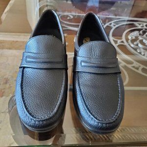 SAS Handsewn Men's Black Leather Moc Penny Loafers Comfort Slip On Shoes 11 1/2N